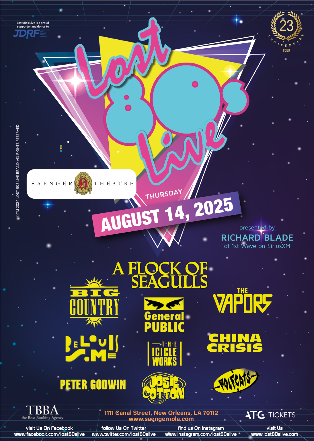 Lost 80s Live, Josie Cotton Tour, 2025